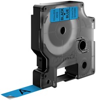 Labeltape Dymo LabelManager D1 polyester 12mm zwart op blauw-2
