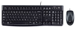 Toetsenbord- en muisset Logitech MK120 bedraad QWERTY zwart