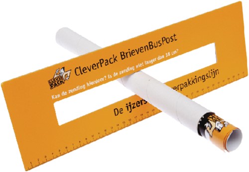 Verzendkoker CleverPack A3 330x50mm met doppen wit pak à 20 stuks-2