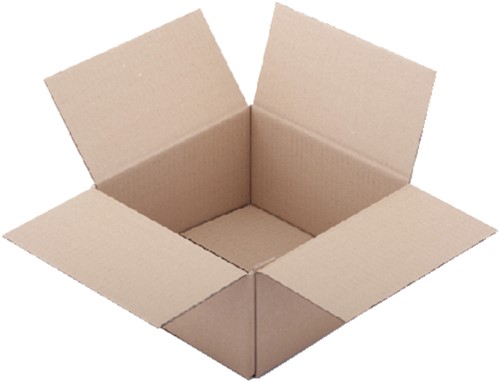 Amerikaanse vouwdoos CleverPack 200x200x110mm B-golf bruin 10 stuks