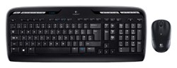 Toetsenbord- en muisset Logitech MK330 draadloos QWERTY zwart
