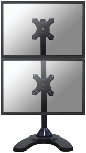 Monitorarm Neomounts D700DDV 2x10-27" verticaal op voet zwart
