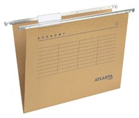Hangmap Djois Economy recycled foolscap V-bodem bruin 25 stuks