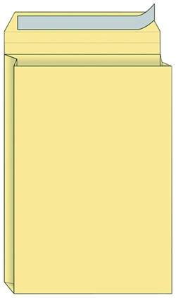 Envelop Quantore monsterzak 230x350x38mm zelfklevend creme 125 stuks
