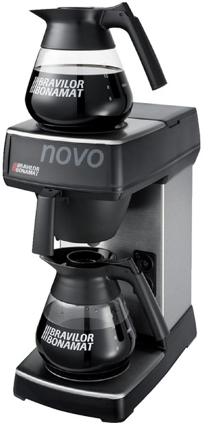 Slecht riem reinigen Koffiezetapparaat Bravilor Novo inclusief glazen kan bij Kantoor en Kopie