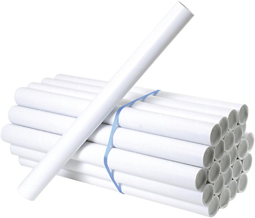 Verzendkoker CleverPack A3 330x50mm met doppen wit pak à 20 stuks-3