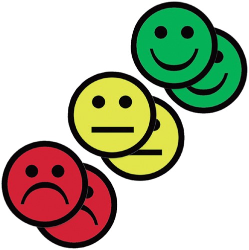 Magneet smiley 75mm emotie blij groen 5 stuks-3