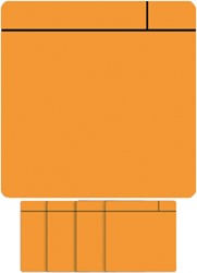 Magneet scrum 75x75mm oranje 5 stuks