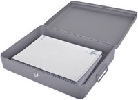 Documentenkist Pavo 370x280x90mm donkergrijs-2