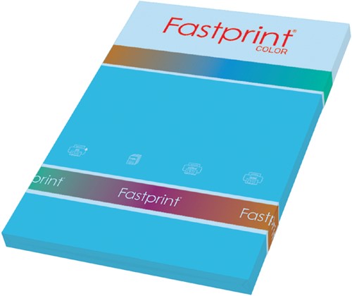 Kopieerpapier Fastprint A4 80gr azuurblauw 100vel