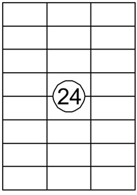 Etiket Quantore 70x37mm 2400stuks