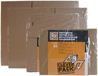Amerikaanse vouwdoos CleverPack 430x305x250mm B-golf bruin 30 stuks-2
