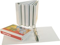 Presentatieringband Esselte panorama A4 4-rings D-mechaniek 30mm PP wit-3