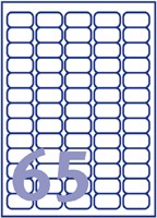 Etiket Avery L7651-25 38.1x21.2mm wit 1625 stuks-2
