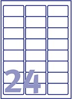 Etiket Avery L4773-20 63.5x33.9mm polyester wit 480 stuks-2