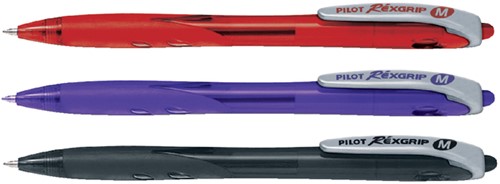 Balpen PILOT Begreen Rexgrip medium zwart-3