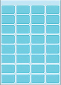 Etiket HERMA 3643 12x19mm blauw 160 stuks