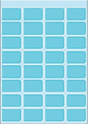 Etiket HERMA 3643 12x19mm blauw 160stuks