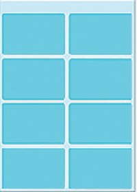 Etiket HERMA 3693 25x40mm blauw 40 stuks