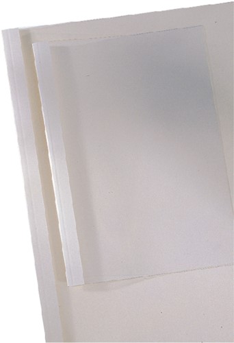 Thermische omslag GBC A4 3mm transparant/wit 100 stuks-3
