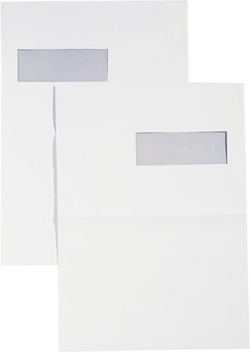 Envelop EA4 (venster links) 120grams offset wit bedrukking - full colour - 1000 stuks