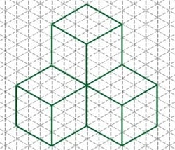 Mercurius grafisch meetpapier A3 isometrisch blok Isometrisch tekenblok