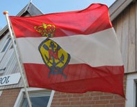 KZ&RV Neptunus Vlag (gevel) 100x150 cm mastvlag incl broekingsband en koord + lus 