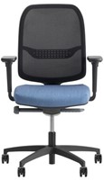 Be Fine Bureaustoel 6402/31ZW met armleggers zwart kunststof beugel SG10 Radio zwart (8033)