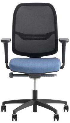 Be Fine Bureaustoel 6402/31ZW met armleggers zwart kunststof beugel SG10 Radio zwart (8033)