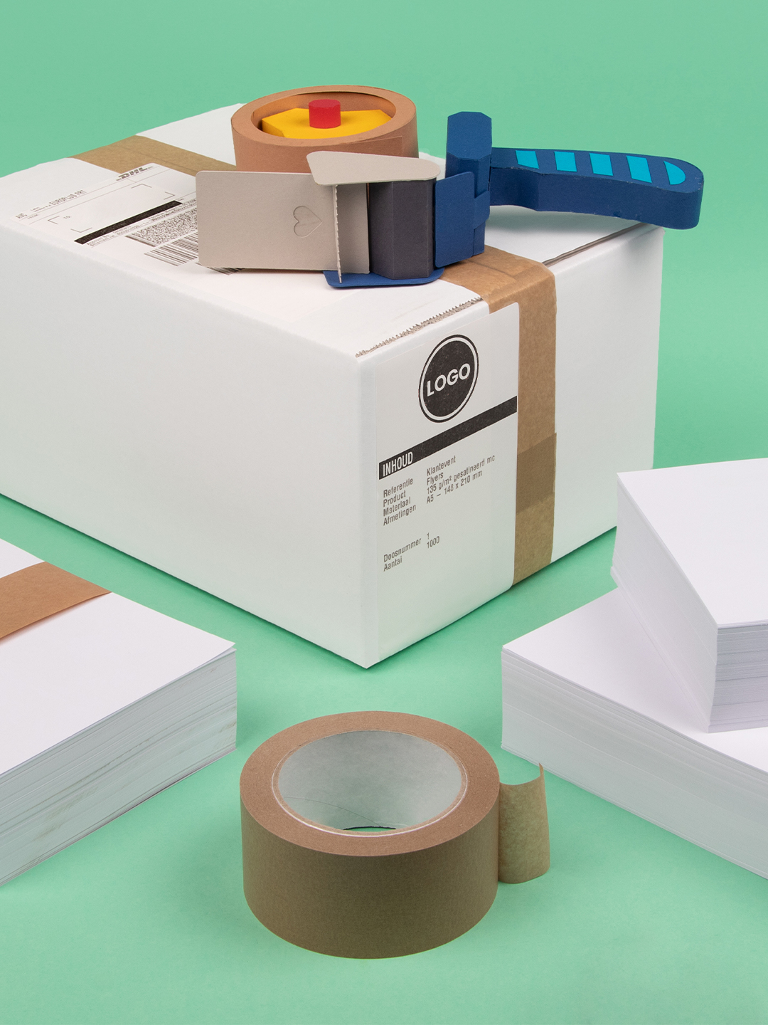 versturen pagina - kraft tape slider